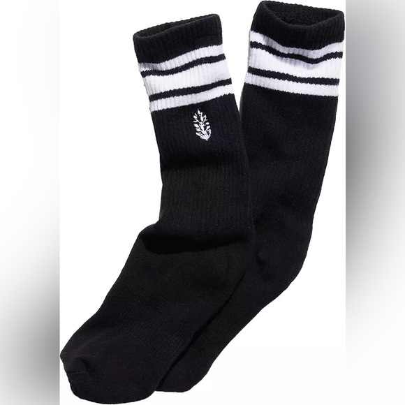 FP Movement by Free People Accessories - NWT FP Movement Logo Stripe Tube Socks | Black